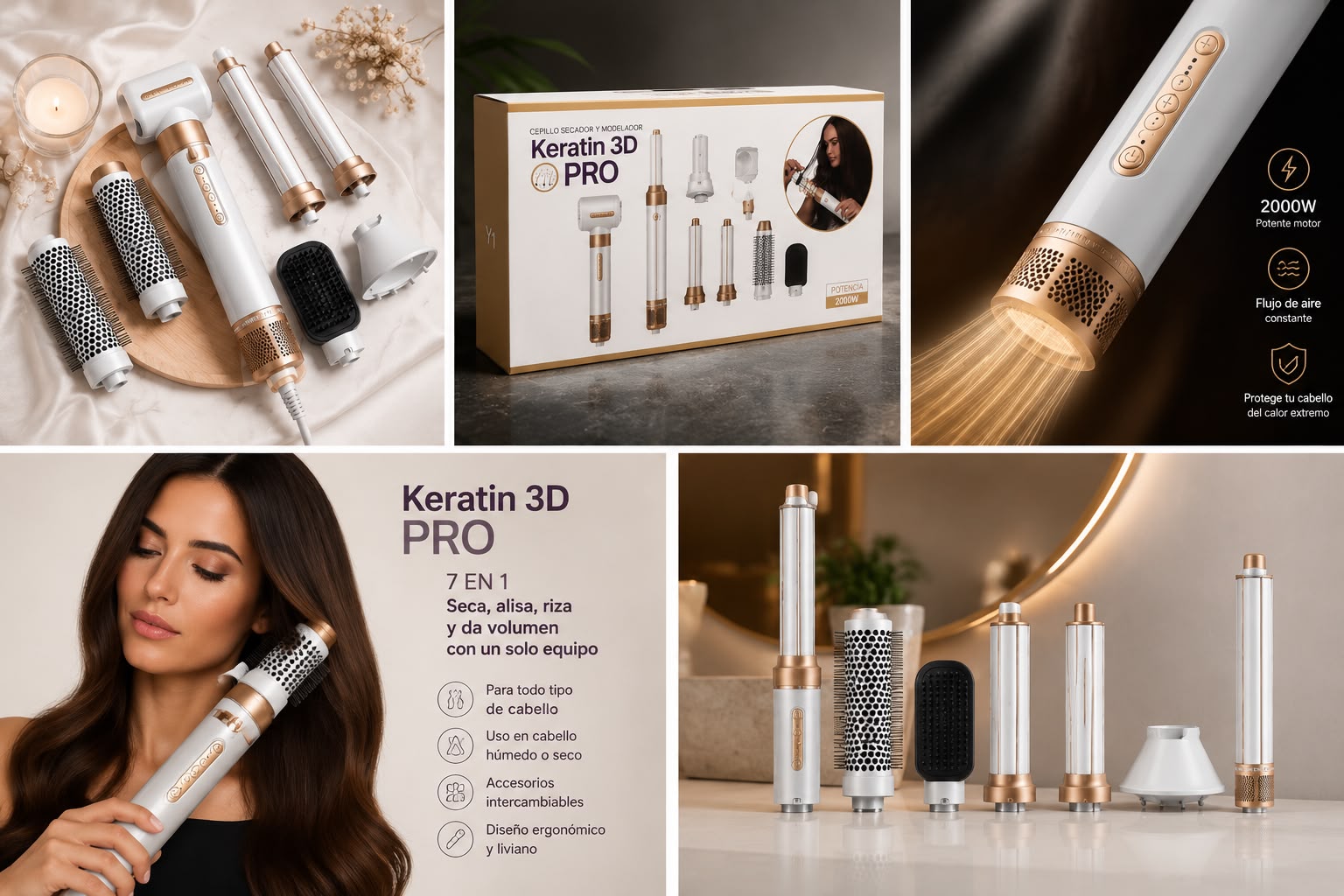 Cepillo Secador Keratin 3D Y1