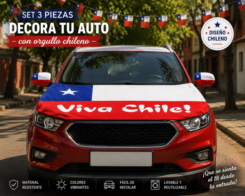 🇨🇱 Set de 3 piezas Fiestas Patrias