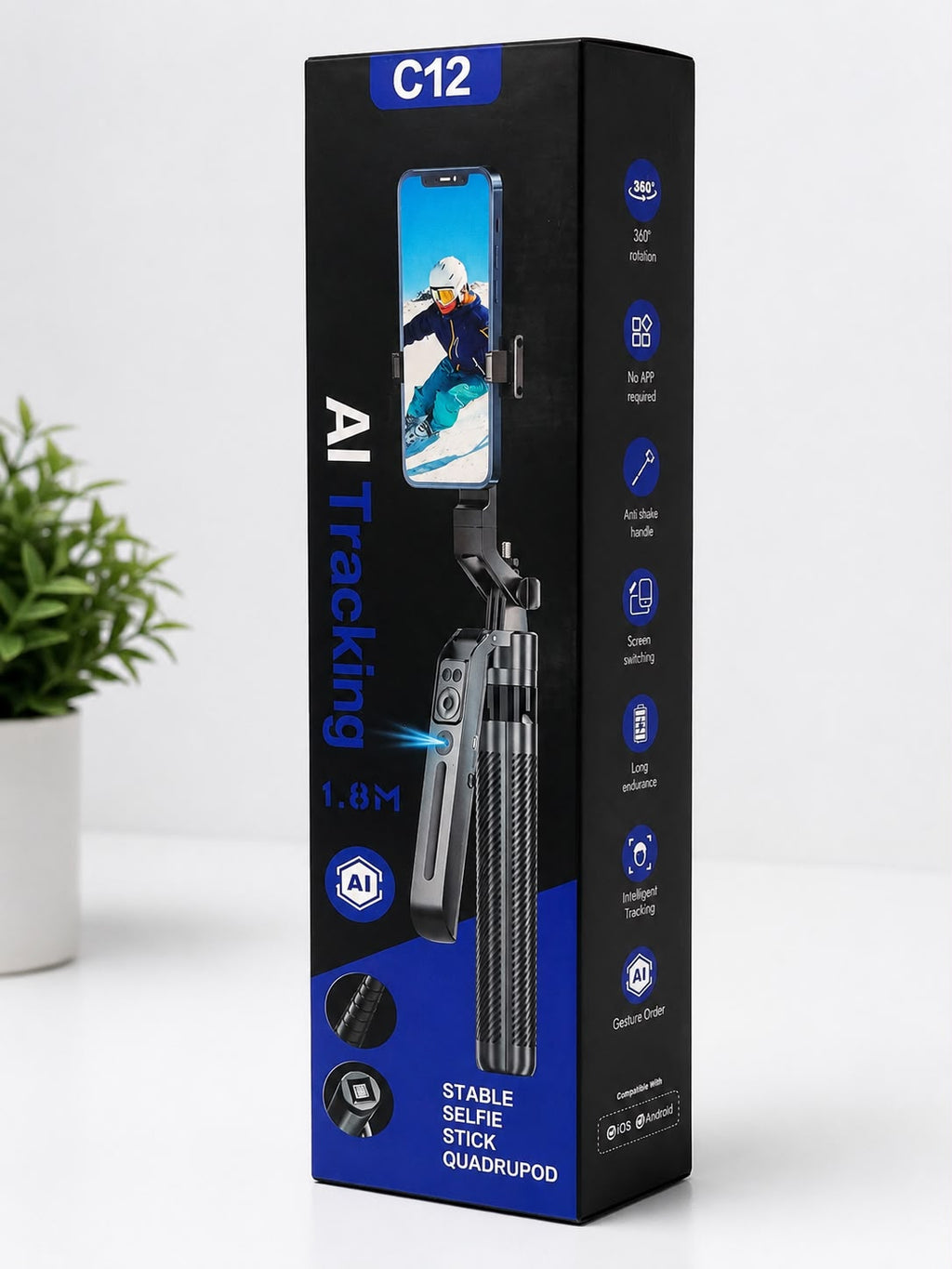 Trípode Selfie Stick C12