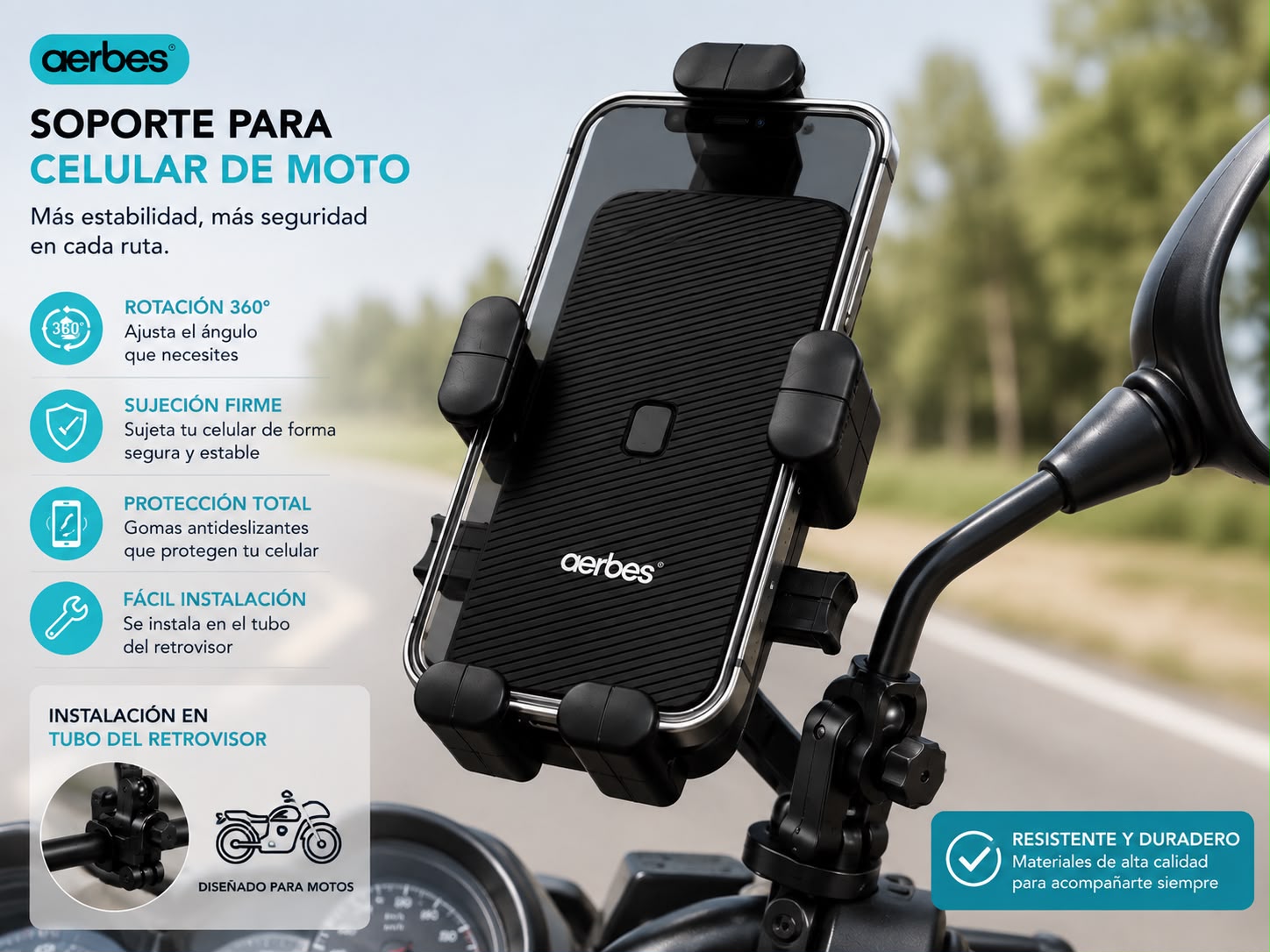 Soporte para Celular de Moto