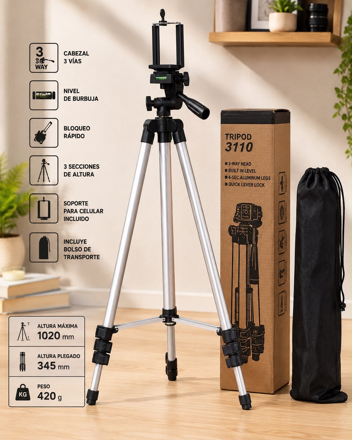 Trípode 3110 Ajustable