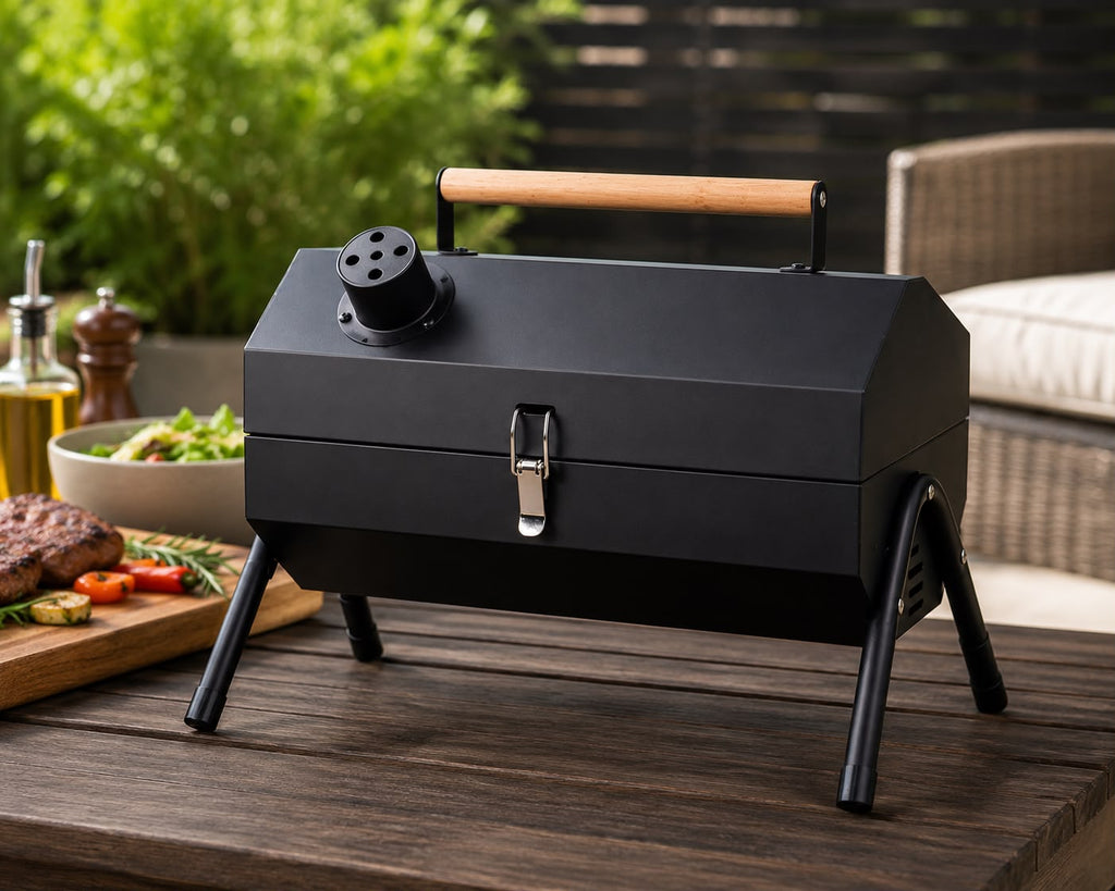 Parrilla Portátil a Carbón Plegable