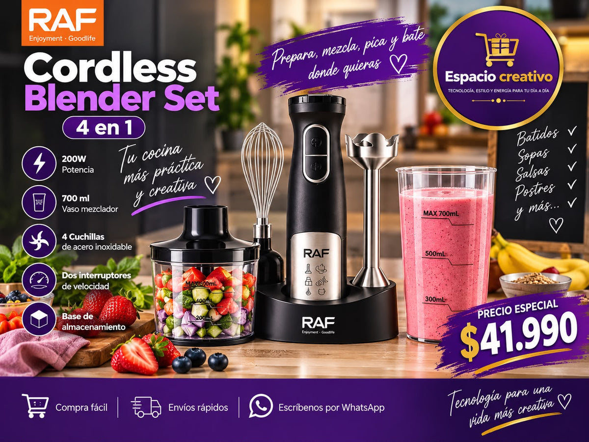 Cordless Blender Set 4 en 1