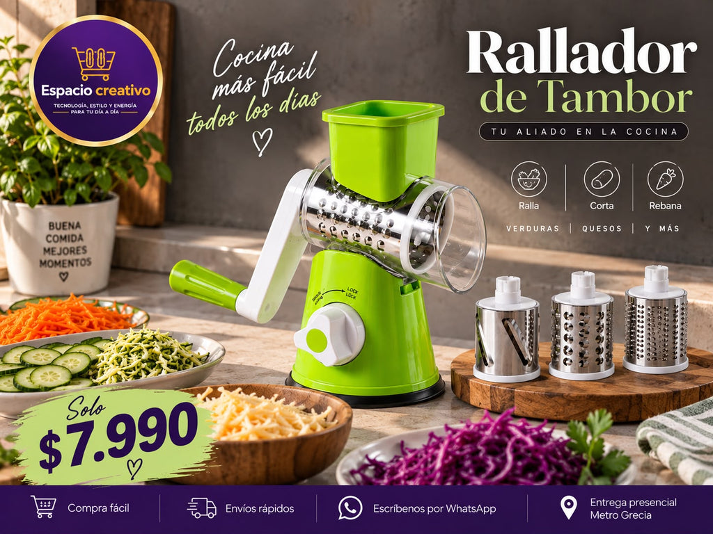 Rallador de Tambor de Mesa
