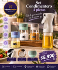 Set Condimentero de 4 piezas
