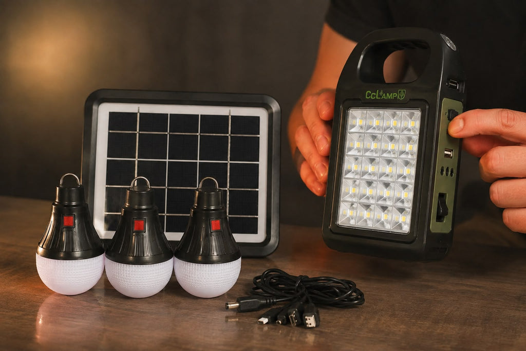 Lampara Solar Multifuncional 3 en 1