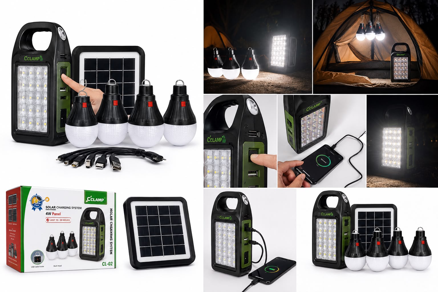 Lampara Solar Multifuncional 3 en 1