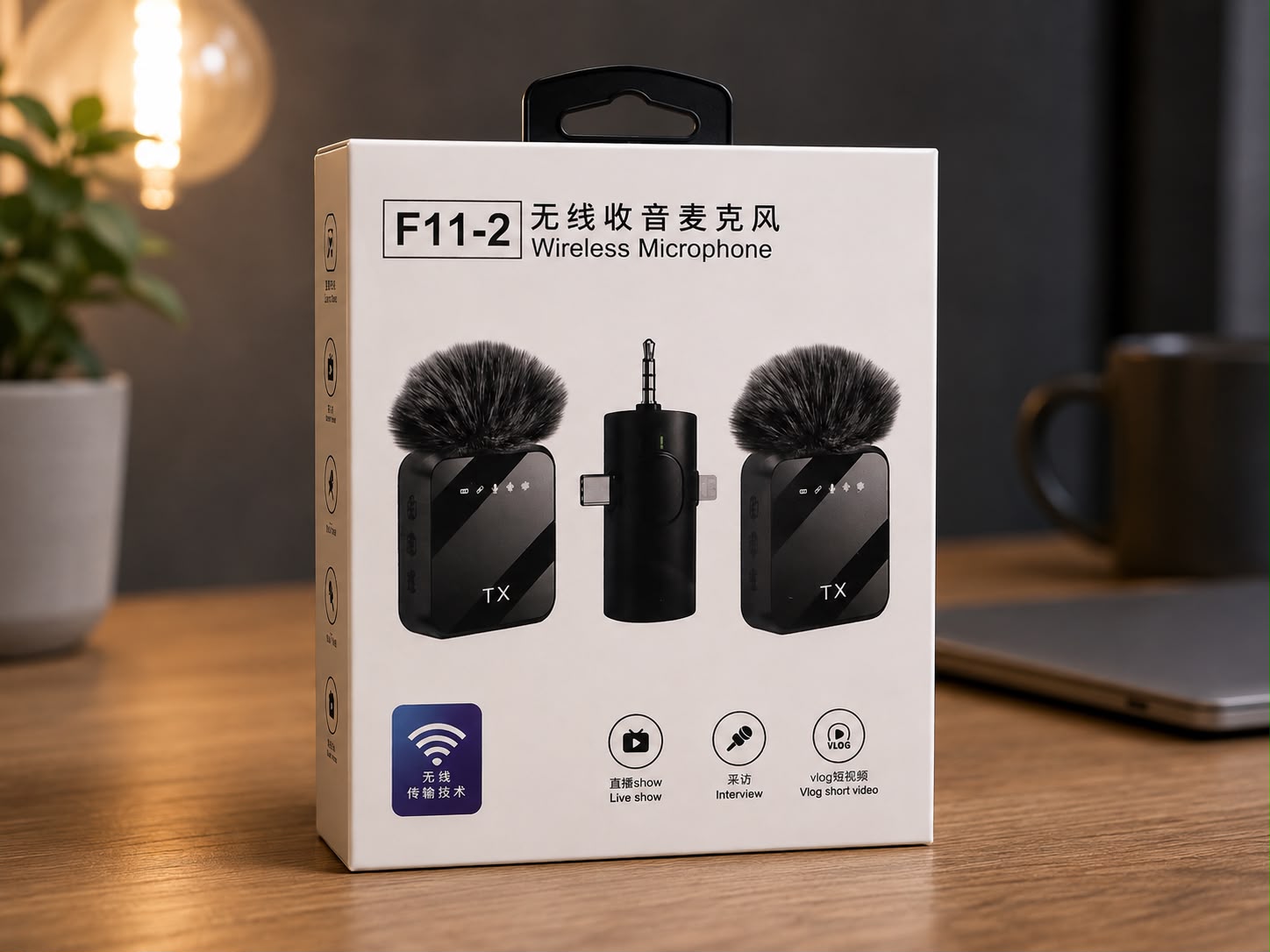 Microfono Inalambrico F11-2