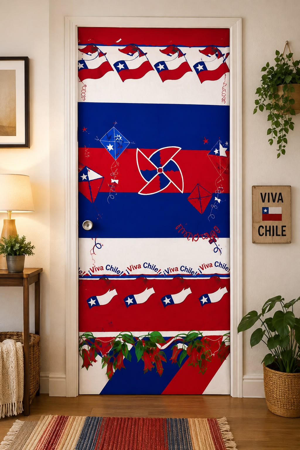 🇨🇱 Cubrepuertas Decorativao Fiestas Patrias