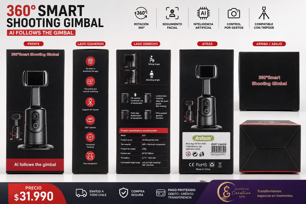 Gimbal Inteligente 360°