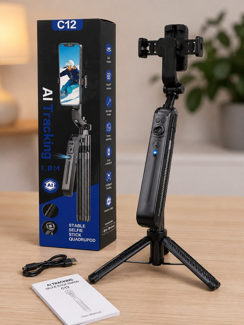 Trípode Selfie Stick C12