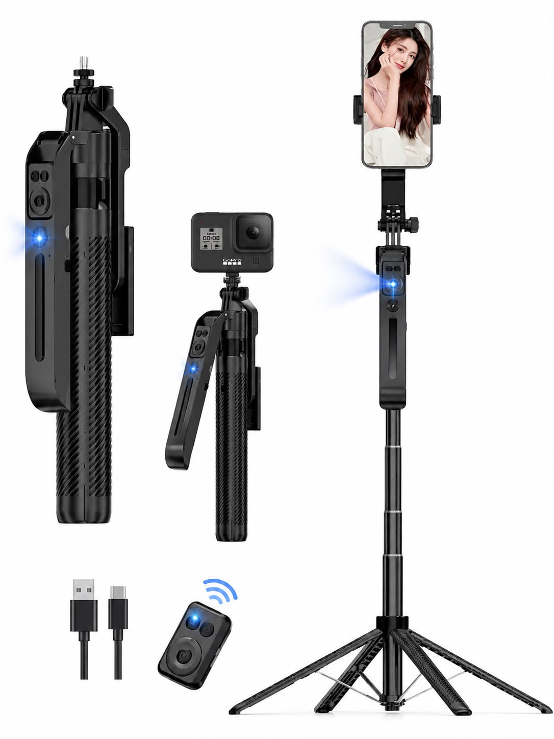 Trípode Selfie Stick C12