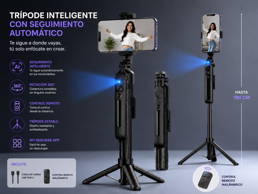 Trípode Selfie Stick C12