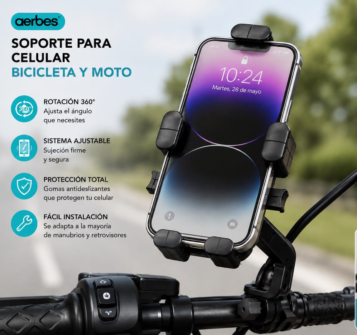 Soporte para Celular de Moto
