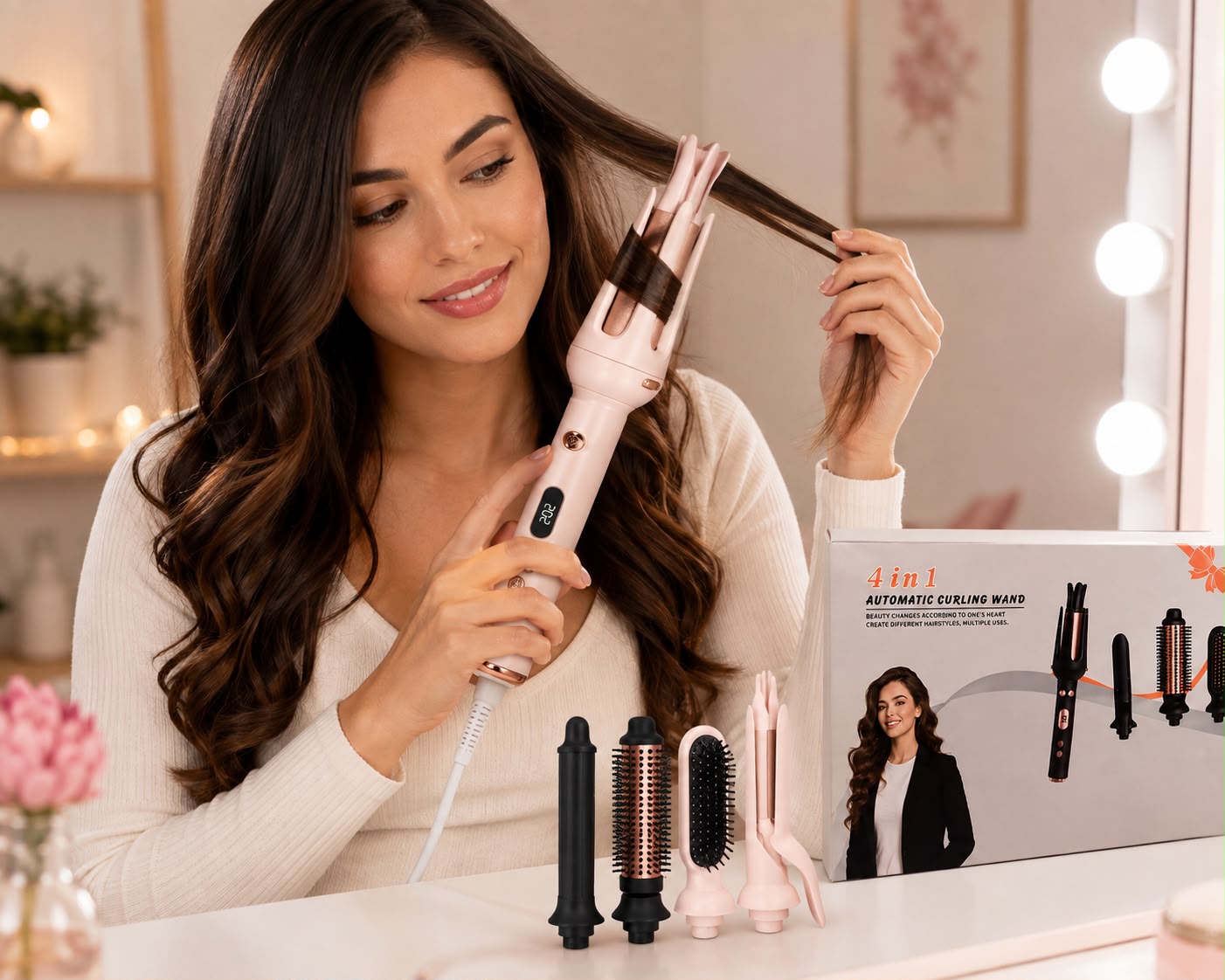 Moldeador de Cabello Automático 4 en 1