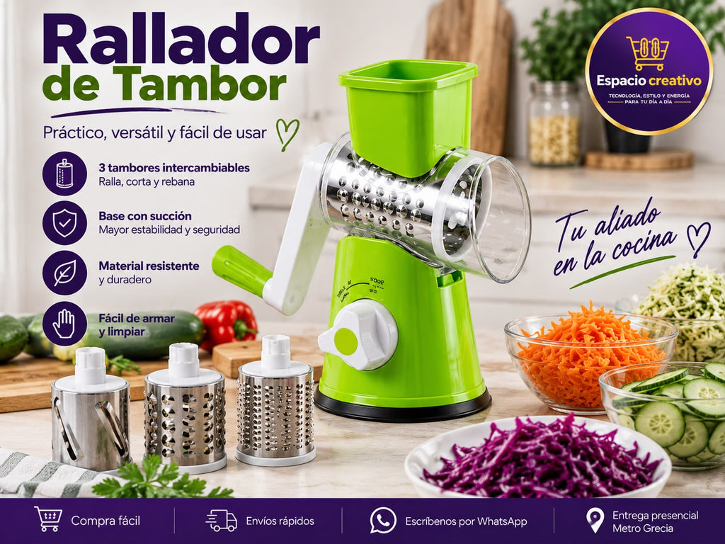 Rallador de Tambor de Mesa